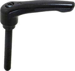 KIPP - 5/16-18, 0.73" Hub Diam, Zinc Die Cast (Steel Components) Threaded Stud Adjustable Clamping Lever - 2.36" Stud Length, 2.93" OAL, 1.67" High - Exact Tooling