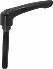 KIPP - 3/8-16, 0.73" Hub Diam, Zinc Die Cast (Steel Components) Threaded Stud Adjustable Clamping Lever - 2.36" Stud Length, 2.93" OAL, 1.67" High - Exact Tooling