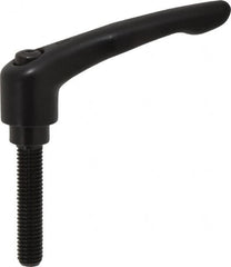 KIPP - 1/2-13, 1.06" Hub Diam, Zinc Die Cast (Steel Components) Threaded Stud Adjustable Clamping Lever - 2.36" Stud Length, 4.29" OAL, 2.48" High - Exact Tooling