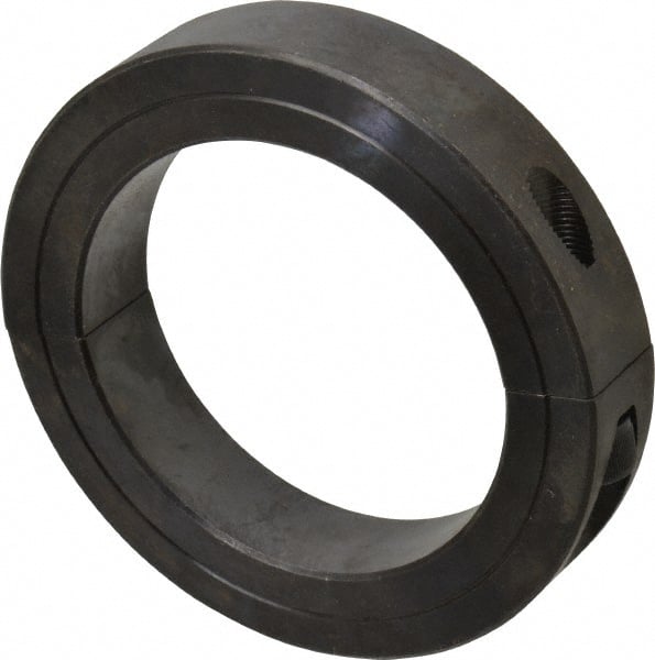 Climax Metal Products - 3-3/16" Bore, Steel, Two Piece Clamp Collar - 4-1/2" Outside Diam, 7/8" Wide - Exact Tooling