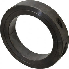 Climax Metal Products - 3-3/16" Bore, Steel, Two Piece Clamp Collar - 4-1/2" Outside Diam, 7/8" Wide - Exact Tooling
