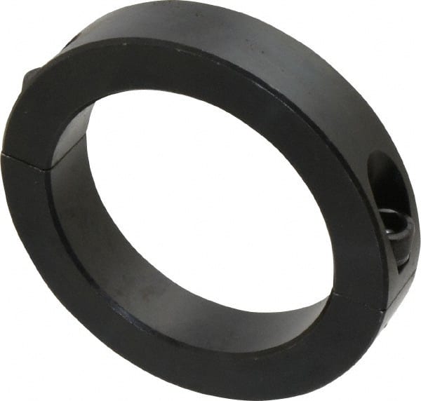 Climax Metal Products - 3-1/4" Bore, Steel, Two Piece Clamp Collar - 4-1/2" Outside Diam, 7/8" Wide - Exact Tooling