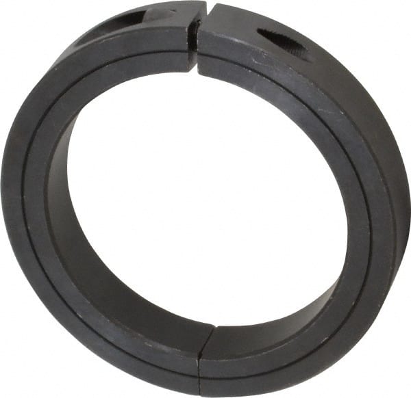 Climax Metal Products - 3-15/16" Bore, Steel, Two Piece Clamp Collar - 5-1/4" Outside Diam, 7/8" Wide - Exact Tooling