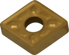 Kennametal - CNMG322 P Grade KC730 Carbide Turning Insert - TiN Finish, 80° Diamond, 3/8" Inscr Circle, 1/8" Thick, 1/32" Corner Radius - Exact Tooling
