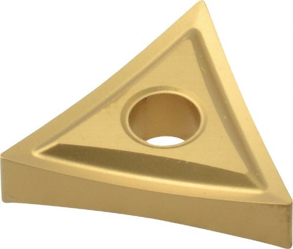 Kennametal - TNMP431 Grade KC850 Carbide Turning Insert - TiC/TiCN/TiN Finish, 60° Triangle, 1/2" Inscr Circle, 3/16" Thick, 1/64" Corner Radius - Exact Tooling