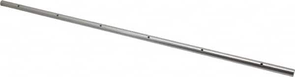 Thomson Industries - 1/2" Diam, 2' Long, Steel Predrilled Round Linear Shafting - 60-65C Hardness, 0.031 Tolerance - Exact Tooling