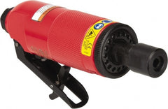 Sioux Tools - 1/4" Collet, Straight Handle, Straight Air Die Grinder - 25,000 RPM, Front Exhaust, 25.43 CFM, 0.7 hp, 6.21 bar, 1/4 NPT - Exact Tooling