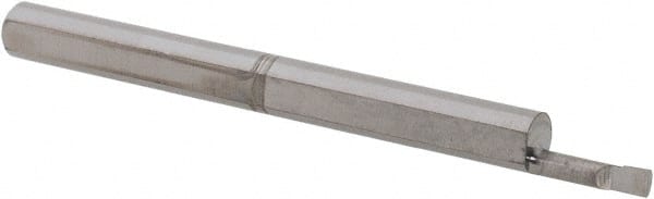 Scientific Cutting Tools - 0.06" Min Bore Diam, 0.2" Max Bore Depth, 1/8 Shank Diam, Boring Bar - Right Hand Cut, Solid Carbide, Uncoated - Exact Tooling