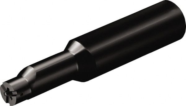 Sandvik Coromant - 09;09 System Size, Modular Tool Holding System Adapter - 4.1221" Projection, 3/8" Body Diam, 4.1221" OAL, Through Coolant - Exact Tooling