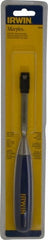 Irwin - 10-3/4" OAL x 3/8" Blade Width Wood Chisel - Polypropylene Handle - Exact Tooling