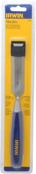 Irwin - 10-3/4" OAL x 1" Blade Width Wood Chisel - Polypropylene Handle - Exact Tooling