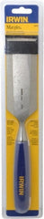 Irwin - 10-3/4" OAL x 2" Blade Width Wood Chisel - Polypropylene Handle - Exact Tooling
