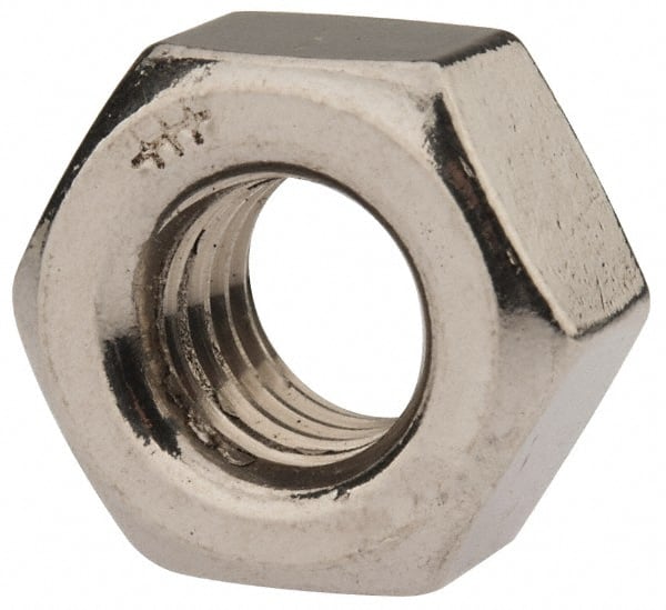 Value Collection - M10x1.50 Metric Coarse Stainless Steel Right Hand Heavy Hex Nut - 17mm Across Flats, 10mm High, Uncoated - Exact Tooling
