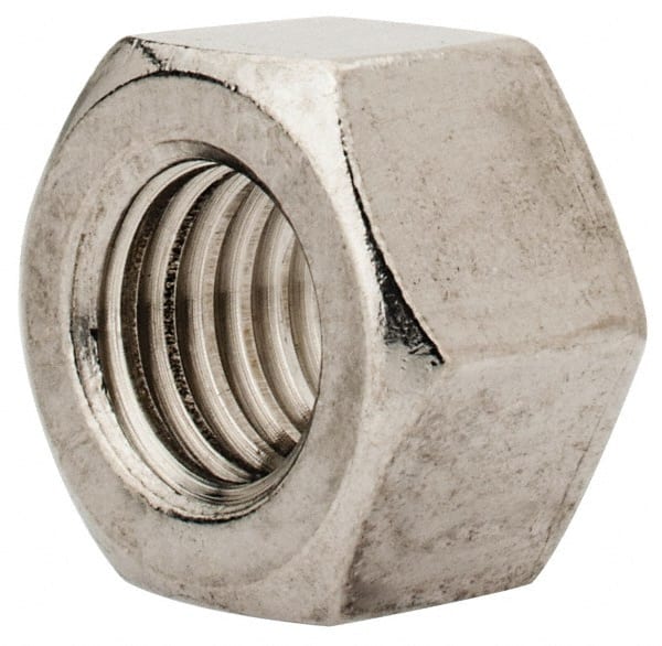 Value Collection - M12x1.75 Metric Coarse Stainless Steel Right Hand Heavy Hex Nut - 19mm Across Flats, 12mm High, Uncoated - Exact Tooling