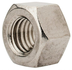 Value Collection - M12x1.75 Metric Coarse Stainless Steel Right Hand Heavy Hex Nut - 19mm Across Flats, 12mm High, Uncoated - Exact Tooling