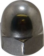 Value Collection - M8x1.25 Metric Coarse, 13mm Width Across Flats, Uncoated, Stainless Steel Acorn Nut - 15mm Overall Height, Austenitic A2, DIN 1587 - Exact Tooling