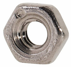 Value Collection - M2x0.40 Metric Coarse Stainless Steel Right Hand Hex Nut - 4mm Across Flats, 1.6mm High, Uncoated - Exact Tooling