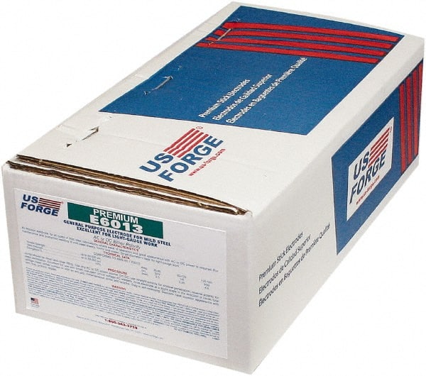 Made in USA - 14" Long, 1/8" Diam, Mild Steel Arc Welding Electrode - E6013 - Exact Tooling