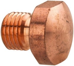 Miller Electric - Threaded Flat Spot Welder Tip - For Use with SW 12 Tong optional 1 Tip for Bottom Tong - Exact Tooling