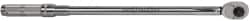 Paramount - 1/2" Drive Micrometer Type Ratchet Head Torque Wrench - 74.6 N/m to 346 N/m Torque, 25" OAL, 1 Ft/Lb Graduation - Exact Tooling