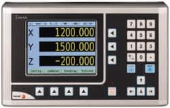 Fagor - 3 Axis, Milling DRO System - 1µm Resolution, 5µmm Accuracy, LCD Display - Exact Tooling