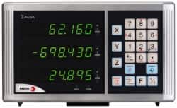 Fagor - 3 Axis, 32" X-Axis Travel, 14" Y-Axis Travel, 16" Z-Axis Travel, Milling DRO System - 0.1µm Resolution, 10µm Accuracy, LED Display - Exact Tooling