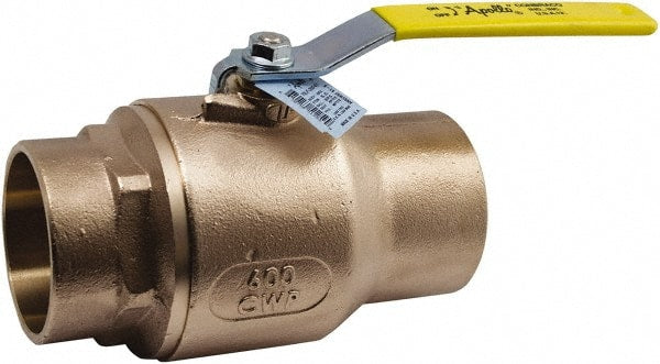 Conbraco - 3" Pipe, Standard Port, Lead Free Bronze Standard Ball Valve - 2 Piece, Solder x Solder Ends, Lever Handle, 600 WOG, 150 WSP - Exact Tooling