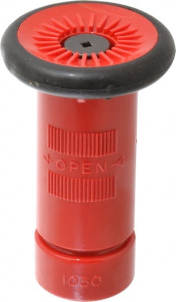 Made in USA - 1" Hose Diam NPSH Constant Flow Hose Nozzle - 22 Max GPM, Polyurethane, 100 psi - Exact Tooling