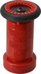 Made in USA - 1-1/2" Hose Diam NPSH Constant Flow Hose Nozzle - 75 Max GPM, Polyurethane, 100 psi - Exact Tooling