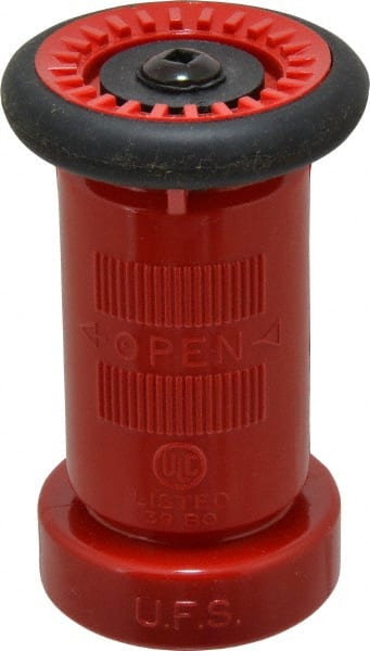 Made in USA - 1-1/2" Hose Diam NST Constant Flow Hose Nozzle - 75 Max GPM, Polyurethane, 100 psi - Exact Tooling