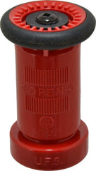 Made in USA - 1-1/2" Hose Diam NST Constant Flow Hose Nozzle - 75 Max GPM, Polyurethane, 100 psi - Exact Tooling