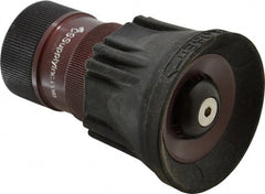 Made in USA - 1" Hose Diam NPSH Thread Constant Flow Hose Nozzle - 30 Max GPM, Polyurethane, 100 psi - Exact Tooling