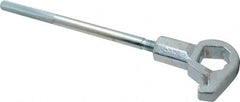 Value Collection - 1-1/4" to 1-3/4" Capacity, Adjustable Hydrant Wrench - 18" OAL, 1-1/2" Hook Pin Height - Exact Tooling