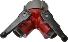 Made in USA - 2-1/2" Pipe, NST Steel WYE Gate Valve - Union Bonnet - Exact Tooling