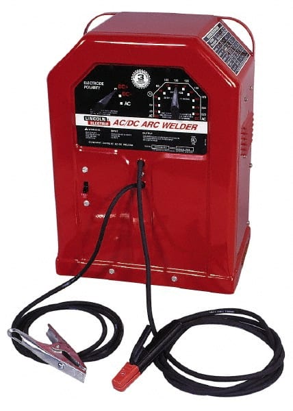 Lincoln Electric - 225125 Amperage Rating, AC,DC Input Current, 230 Input Voltage, Arc Welder - 225A/125A at 20% Duty Cycle, Single Phase, 17 Inch Wide x 24-1/2 Inch High - Exact Tooling