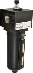 PRO-SOURCE - 3/4 NPT Port, 250 Max psi, Heavy-Duty Lubricator - Metal Bowl with Sight Glass, Aluminum Body, 240 CFM, 175°F Max, 3.62" Wide x 11.81" High - Exact Tooling
