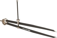 SPI - 12 Inch Leg, Spring Joint, Steel, Powder Coated, Divider - 12 Inch Max Measurement, with Quick Nut Adjustment - Exact Tooling