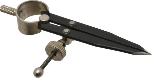 SPI - 3 Inch Leg, Spring Joint, Steel, Powder Coated, Divider - 3 Inch Max Measurement, with Quick Nut Adjustment - Exact Tooling