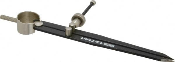 SPI - 6 Inch Leg, Spring Joint, Steel, Powder Coated, Divider - 6 Inch Max Measurement, with Quick Nut Adjustment - Exact Tooling