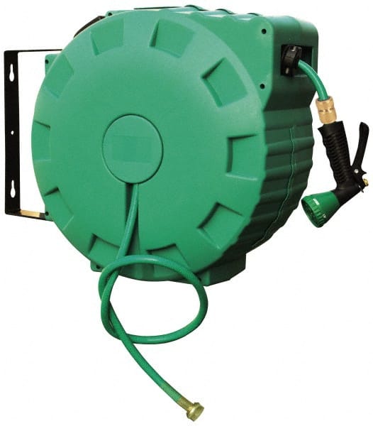 Value Collection - 80' Spring Retractable Hose Reel - 140 psi, Hose Included - Exact Tooling