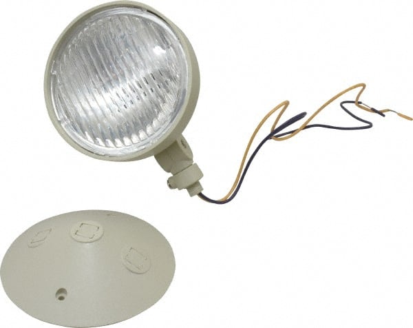 Mule - 1 Head, 12 VDC, Polycarbonate, Incandescent Remote Emergency Lighting Head - 25 Watt, Battery Not Included - Exact Tooling