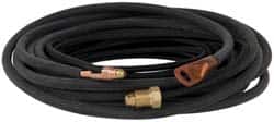 Value Collection - 25 Ft. Long, 2 Piece TIG Torch Braided Rubber Power Cable - Exact Tooling