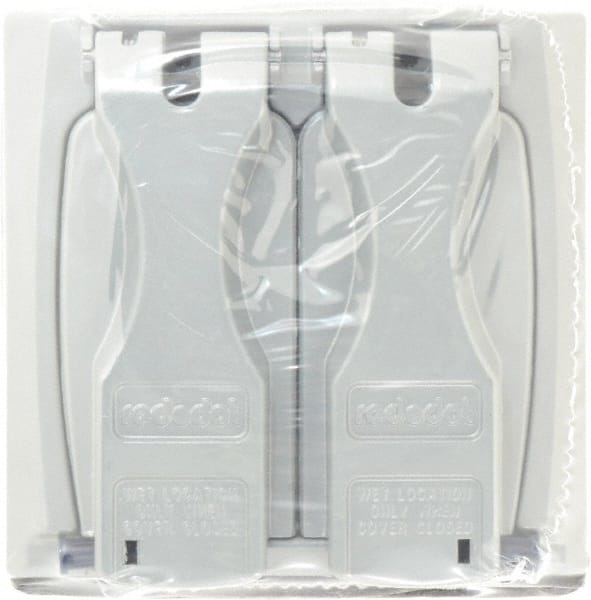 Thomas & Betts - Electrical Outlet Box Zinc Weatherproof Cover - Includes (2) Adapter Plates & Single Receptacle up to 1-9/16" - Exact Tooling