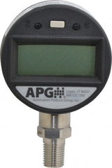 Made in USA - 2-1/2" Dial, 1/4 Thread, 0-300 Scale Range, Pressure Gauge - Lower Connection Mount, Accurate to 0.25% of Scale - Exact Tooling