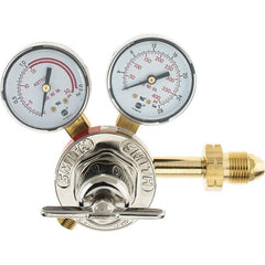 Miller-Smith - 510 CGA Inlet Connection, Male Fitting, 15 Max psi, Acetylene LP Welding Regulator - 400 Max psi Inlet - Exact Tooling