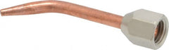 Miller-Smith - Curved Torch Tip - Tip Number 3, Acetylene, For Use with Smith Equipment - Exact Tooling