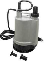 Value Collection - 1/6 hp, 120 Amp Rating, 120 Volts, Full-On Operation, Submersible Pump - Plastic Housing - Exact Tooling