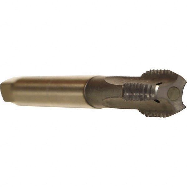 Emuge - 1/2-13 UNC 2BX 3 Flute TiCN Finish Cobalt Straight Flute Machine Tap - Modified Bottoming, Right Hand Thread, 4.331" OAL, 0.984" Thread Length, Oversize, Through Coolant - Exact Tooling