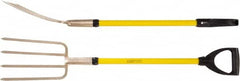 Ampco - Fork with 29" Straight Fiberglass Handle - 7" Blade Width, 4 Tines, 11-1/2" Tine Length - Exact Tooling