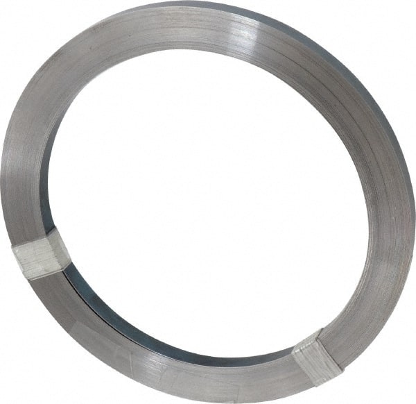 Value Collection - 1 Piece, 100 Ft. Long x 1/2 Inch Wide x 0.015 Inch Thick, Roll Shim Stock - Spring Steel - Exact Tooling